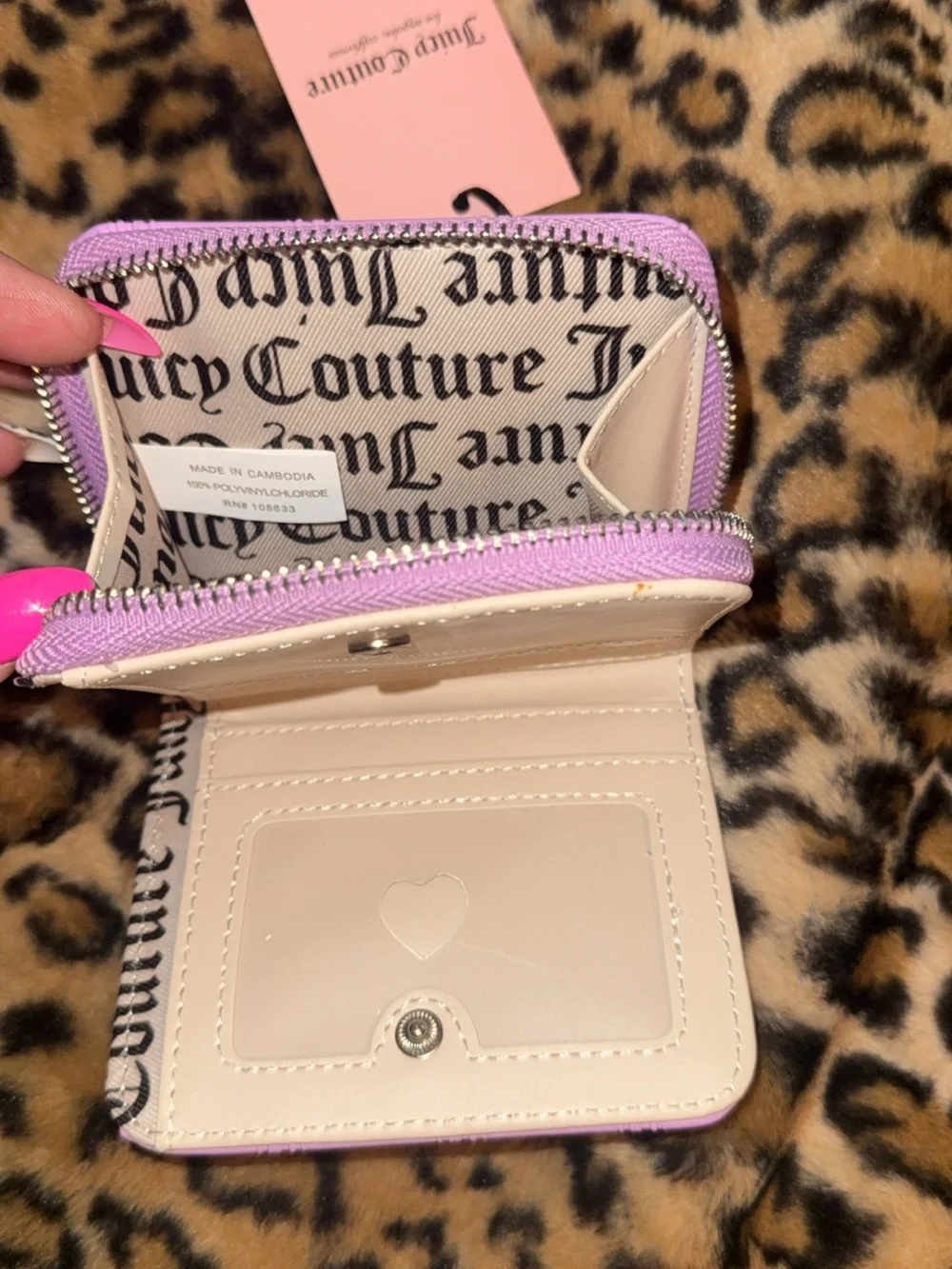 Juicy Couture Lavender Small Backpack with Matching Accessories BNWT